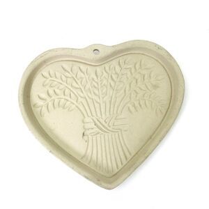 Cookie Mold The Pampered Chef BOUNTIFUL HEART Cookie Press 2004 Stoneware